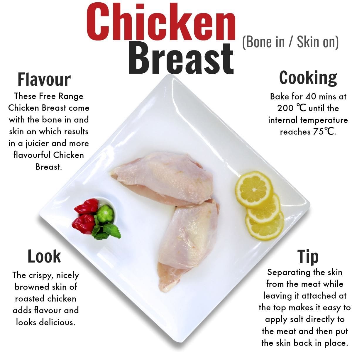Affordable Chicken delivery near me breast thigh drumstick wings whole chicken - Nutrafarms - Chicken Breast - Bone In Skin On